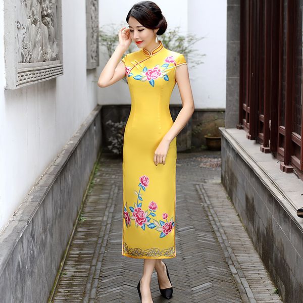 new arrival chinese traditional women long qipao rayon print flower cheongsam novelty chinese formal dress size l xl xxl 3xl, Black;gray
new arrival chinese traditional women long qipao rayon print flower cheongsam novelty chinese formal dress size l xl xxl 3xl, Black;gray