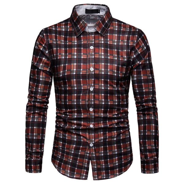 plus size 2020 streetwear men shirt long sleeve plaid casual men shirt fashion simple for daily wear, White;black
plus size 2020 streetwear men shirt long sleeve plaid casual men shirt fashion simple for daily wear, White;black
