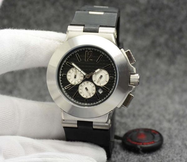 outdoor exquisite man watch 42mm quartz chronograph mens watches rubber strap black dial arabic numeral hour markers white bezel, Slivery;brown
outdoor exquisite man watch 42mm quartz chronograph mens watches rubber strap black dial arabic numeral hour markers white bezel, Slivery;brown