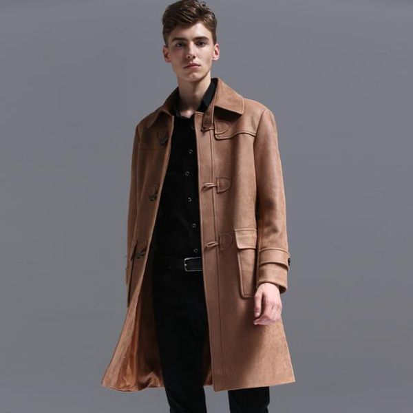 new men's deerskin horn buckle windbreaker men 2019 autumn and winter new retro college wind coat suede jacket s-6xl, Tan;black
new men's deerskin horn buckle windbreaker men 2019 autumn and winter new retro college wind coat suede jacket s-6xl, Tan;black