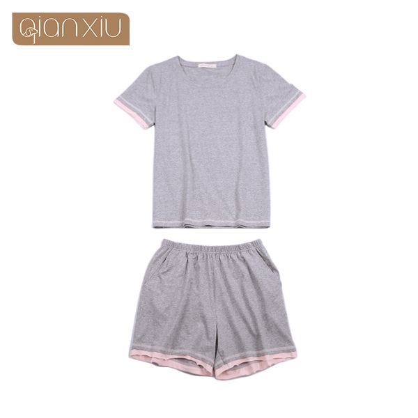 summer vacation couples new ladies suit home service ladies summer gray can wear cotton pajamas, Blue;gray
summer vacation couples new ladies suit home service ladies summer gray can wear cotton pajamas, Blue;gray