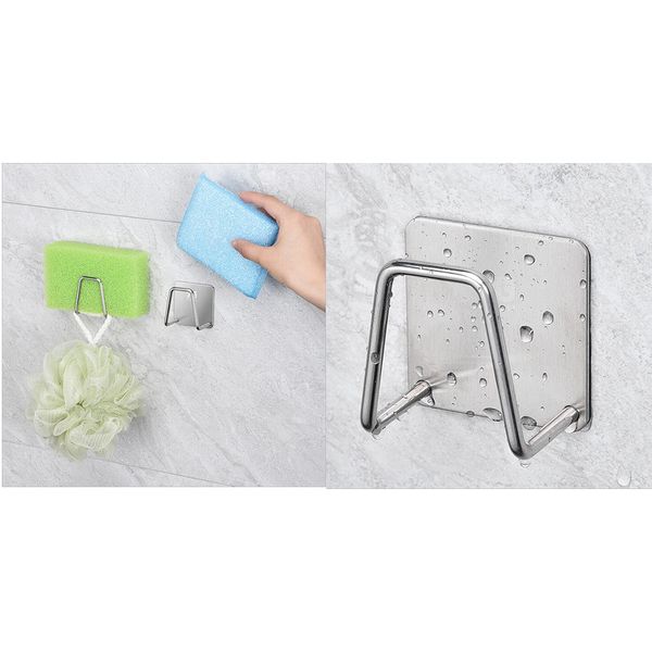 2x kitchen sink organizer caddy, storage holder for sponges, soaps, scrubbers, brush, quick drying sink storage, silver, 5.4x5.4x3cm
2x kitchen sink organizer caddy, storage holder for sponges, soaps, scrubbers, brush, quick drying sink storage, silver, 5.4x5.4x3cm