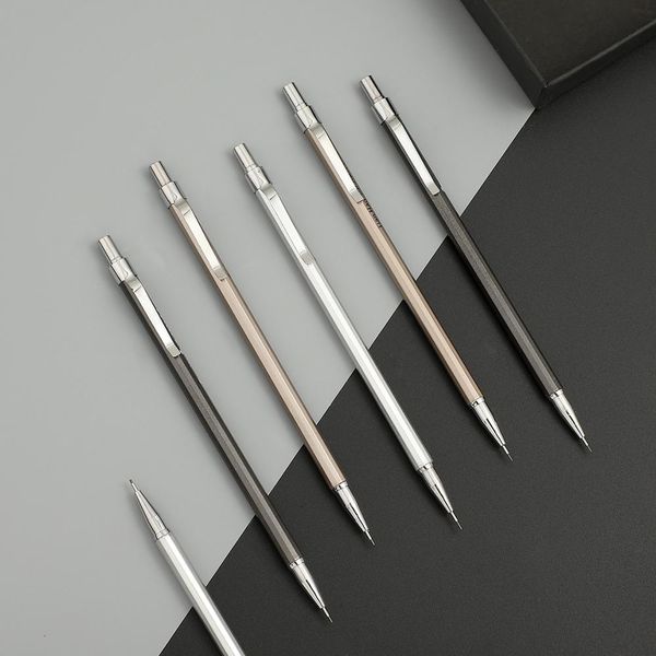 jianwu 3pcs/set simple metal texture mechanical pencil 0.5mm 0.7mm drawing propelling pencil plastic material office supplies, Blue;orange
jianwu 3pcs/set simple metal texture mechanical pencil 0.5mm 0.7mm drawing propelling pencil plastic material office supplies, Blue;orange