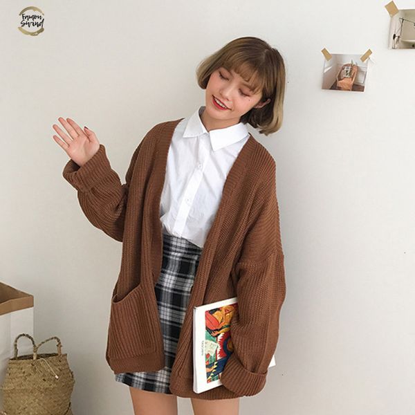 loose women cardigan coat double pocket design sweater jacket cute sweet girl casual long knitted cardigan pink cape top, White;black
loose women cardigan coat double pocket design sweater jacket cute sweet girl casual long knitted cardigan pink cape top, White;black
