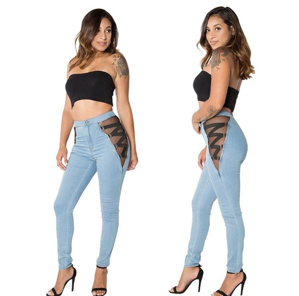 mesh bandage new pants black women pencil pant skinny party night club jeans new, Blue
mesh bandage new pants black women pencil pant skinny party night club jeans new, Blue