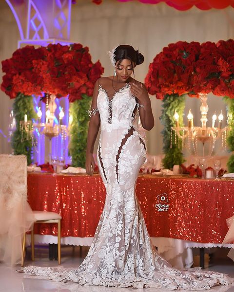 2020 arabic aso ebi vintage lace pearls wedding dresses mermaid sheer neck bridal dresses long sleeves wedding gowns zj254, White
2020 arabic aso ebi vintage lace pearls wedding dresses mermaid sheer neck bridal dresses long sleeves wedding gowns zj254, White