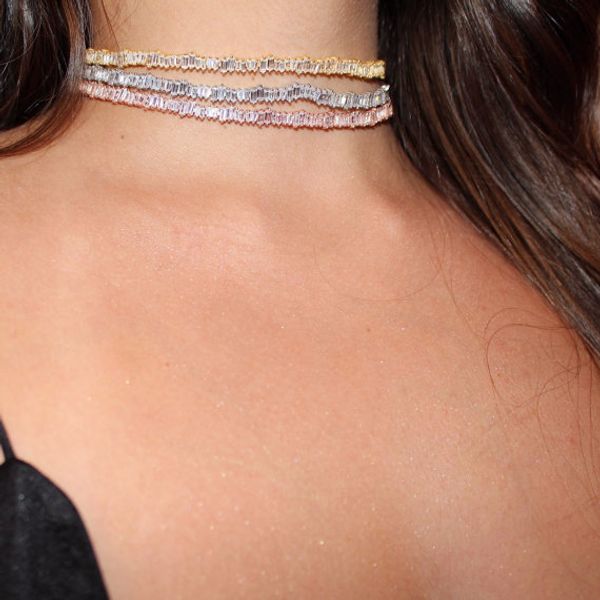 new authentic sparking aaa princess cut cubic zirconia cz chocker 30+8cm bling luxury women wedding gift cz choker necklace, Silver
new authentic sparking aaa princess cut cubic zirconia cz chocker 30+8cm bling luxury women wedding gift cz choker necklace, Silver