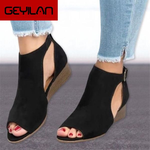 2019 summer new fashion women shoes casual shoes female fashion wedge buckle sandals simple roman women's y102, Black
2019 summer new fashion women shoes casual shoes female fashion wedge buckle sandals simple roman women's y102, Black