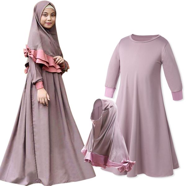 two sets traditional flowers kids clothing fashion child abaya muslim girl dress jilbab and abaya islamic children hijab dresses t200526, White
two sets traditional flowers kids clothing fashion child abaya muslim girl dress jilbab and abaya islamic children hijab dresses t200526, White