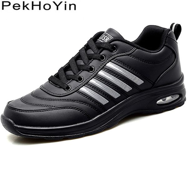 air waterproof leather fashion sneakers men casual shoes footwear zapatillas hombre male walking shoes outdoor white men, Black
air waterproof leather fashion sneakers men casual shoes footwear zapatillas hombre male walking shoes outdoor white men, Black