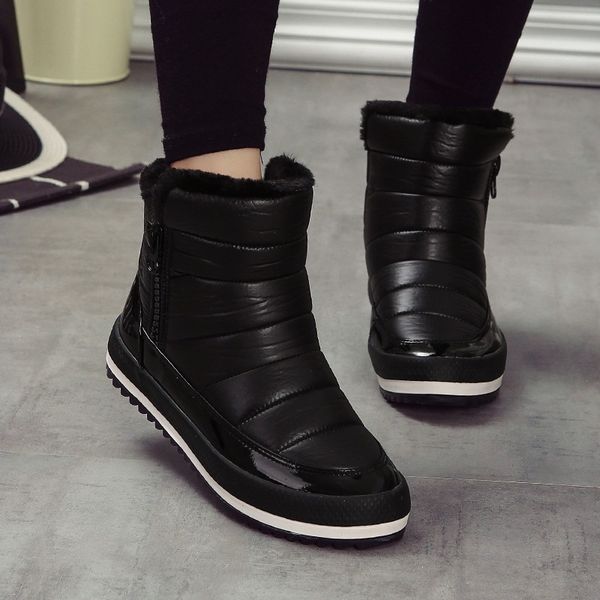 jx86 women boots winter shoes women plush insole snow boots ankle waterproof botas mujer, Black
jx86 women boots winter shoes women plush insole snow boots ankle waterproof botas mujer, Black