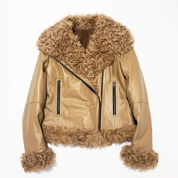 rf2044 woman's real sheepskin jacket 3xl 4xl plus size custom made motorcycle genuine leather lamb fur sheep leather maxi coat, Black
rf2044 woman's real sheepskin jacket 3xl 4xl plus size custom made motorcycle genuine leather lamb fur sheep leather maxi coat, Black