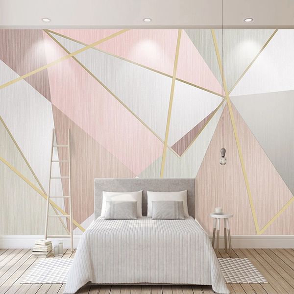 drop shipping custom p mural home decor pink triangle geometric pattern living room tv non-woven wallpaper wall painting
drop shipping custom p mural home decor pink triangle geometric pattern living room tv non-woven wallpaper wall painting