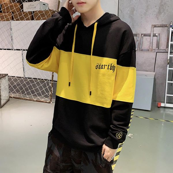 hoodie men's hooded mixed colors loose-fit couples pullover hoodie boy's korean-style spring and autumn 2019 trend long-sleeved, Black
hoodie men's hooded mixed colors loose-fit couples pullover hoodie boy's korean-style spring and autumn 2019 trend long-sleeved, Black