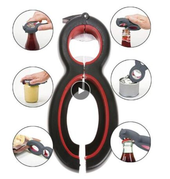 2020 new 6 in 1multi function can beer bottle opener jar gripper can beer lid twist off jar wine opener claw vip dropshipping
2020 new 6 in 1multi function can beer bottle opener jar gripper can beer lid twist off jar wine opener claw vip dropshipping
