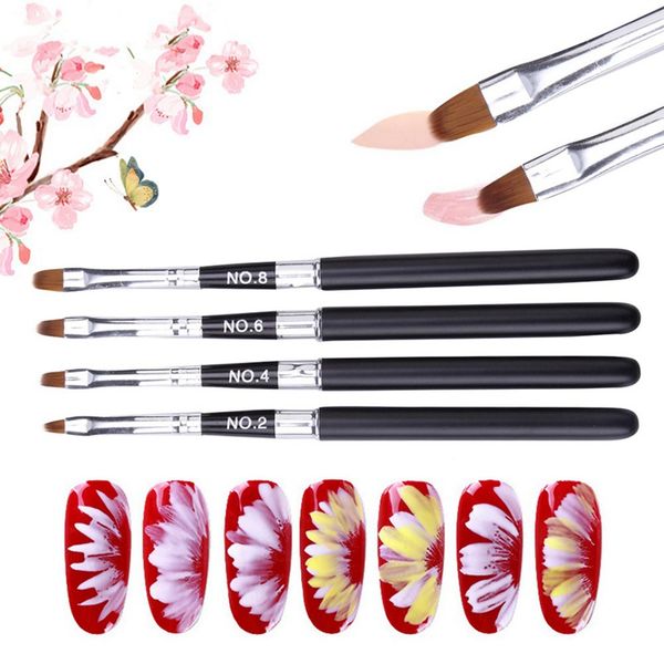 french tip nail brush silver black handle half moon shape acrylic painting drawing pen manicure nail art tool, Yellow
french tip nail brush silver black handle half moon shape acrylic painting drawing pen manicure nail art tool, Yellow