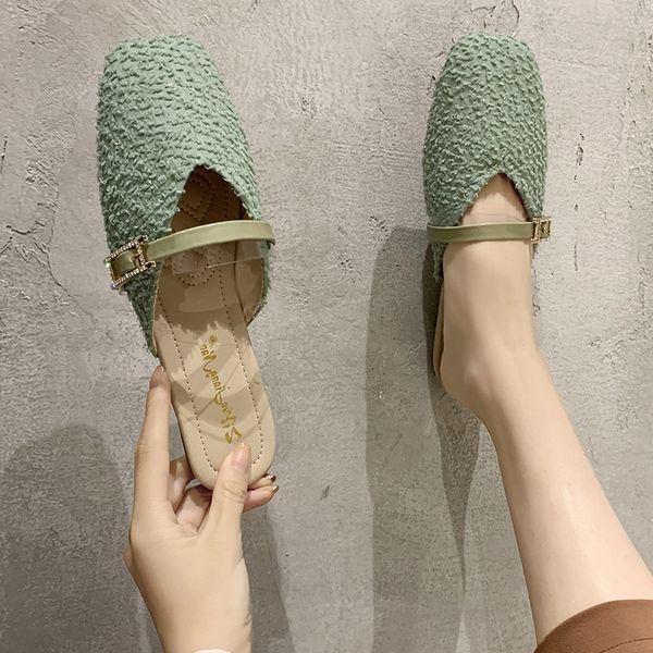 cover toe slippers casual loafers square heel female shoes slides low luxury block 2020 flat spring cotton fabric basic buckle, Black
cover toe slippers casual loafers square heel female shoes slides low luxury block 2020 flat spring cotton fabric basic buckle, Black
