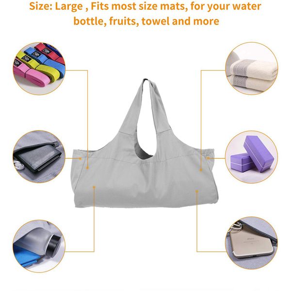 easy to carry yoga mat bag, yoga mat tote sling carrier with large side pocket, holder fits most size mats
easy to carry yoga mat bag, yoga mat tote sling carrier with large side pocket, holder fits most size mats