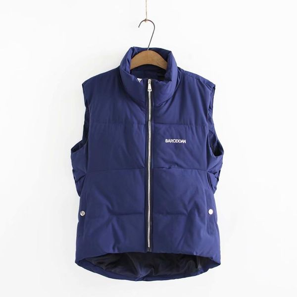 plus size stand collar women loose waistcoat sleeveless vest coats 2020 winter new navy black yellow jackets female, Black;white
plus size stand collar women loose waistcoat sleeveless vest coats 2020 winter new navy black yellow jackets female, Black;white