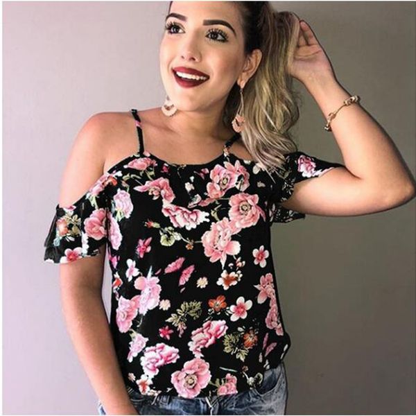 2019 summer women florl print blouse off shoulder short sleeve loose casual plus size ladies office shirts tunic blusa, White
2019 summer women florl print blouse off shoulder short sleeve loose casual plus size ladies office shirts tunic blusa, White