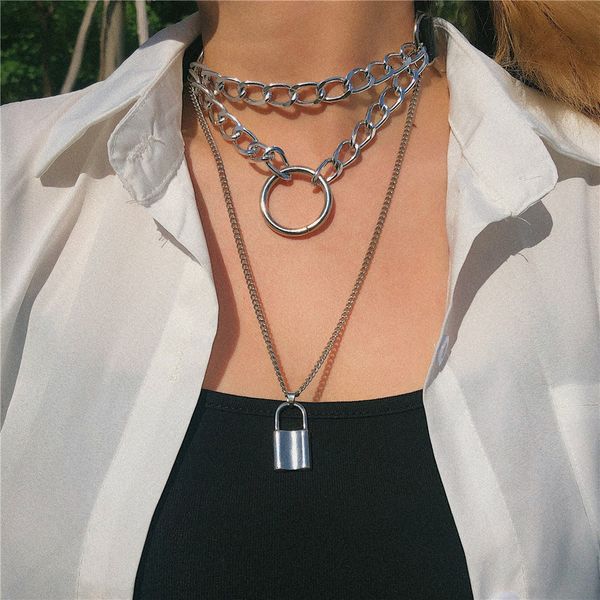 красочный punk многослойных замок ожерелье готических партий кожаного воротник choker эмо kawaii ведьма рейв украшение для женщин человека, Silver
красочный punk многослойных замок ожерелье готических партий кожаного воротник choker эмо kawaii ведьма рейв украшение для женщин человека, Silver