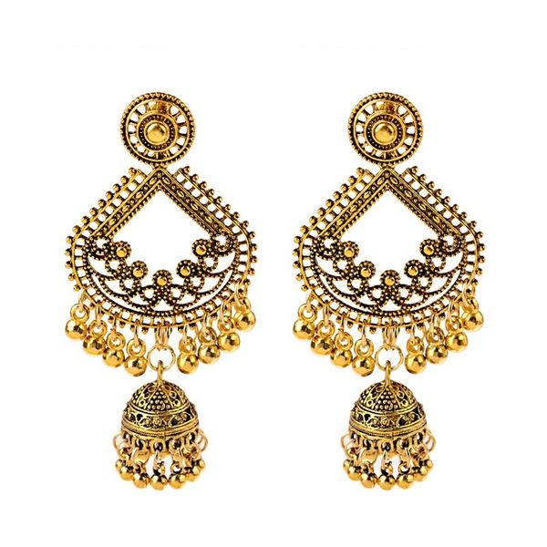 ethnic women big gold dangle earrings jhumka indian earrings vintage drop earring lantern tassel palace orecchini, Silver
ethnic women big gold dangle earrings jhumka indian earrings vintage drop earring lantern tassel palace orecchini, Silver