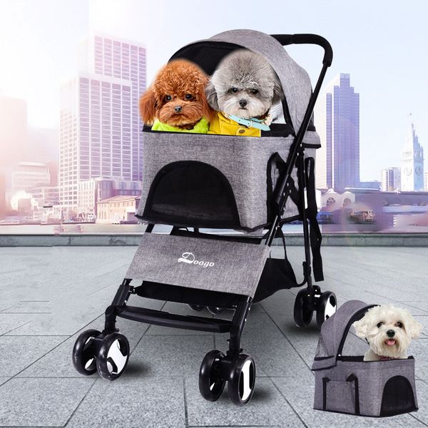 

pet cart portable fordable pet stroller dog cat teddy strollercart lightweight vehicle outdoor dog cat carrier