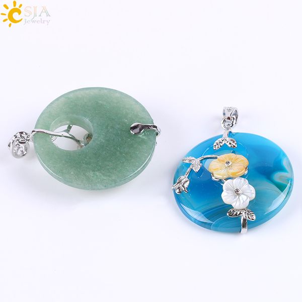 csja natural chakra raw gem stone pendants rose flower shell wrap beads pink quartz purple veins onyx white crystal jewelry e687, Silver
csja natural chakra raw gem stone pendants rose flower shell wrap beads pink quartz purple veins onyx white crystal jewelry e687, Silver
