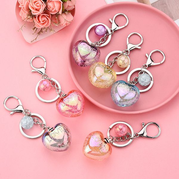creative acrylic heart bubble key chain glowing key ring jewelry for women bag car crystal chain jewelry gifts keyfob, Silver
creative acrylic heart bubble key chain glowing key ring jewelry for women bag car crystal chain jewelry gifts keyfob, Silver