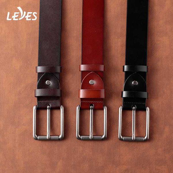 genuine men's leather belt fashion retro alloy metal buckle jeans western cowboy webbing wild belts for men brown black, Black;brown
genuine men's leather belt fashion retro alloy metal buckle jeans western cowboy webbing wild belts for men brown black, Black;brown