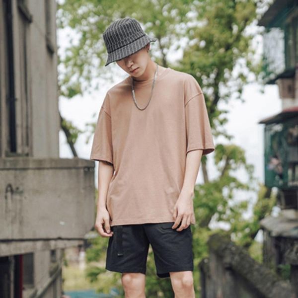 loose summer cotton blend solid pullover casual short sleeve fashion soft crew neck men t-shirt, White;black
loose summer cotton blend solid pullover casual short sleeve fashion soft crew neck men t-shirt, White;black