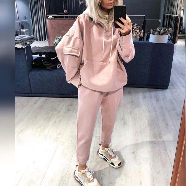 tracksuit autumn winter pullover hooded sweatshirt casual trousers famale sport suit women loose hoodies, Gray
tracksuit autumn winter pullover hooded sweatshirt casual trousers famale sport suit women loose hoodies, Gray