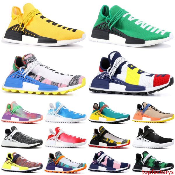 

2019 nmd pharrell williams sample yellow human race mens running shoes with bbc peace black sport designer shoes women sneakers 36-47