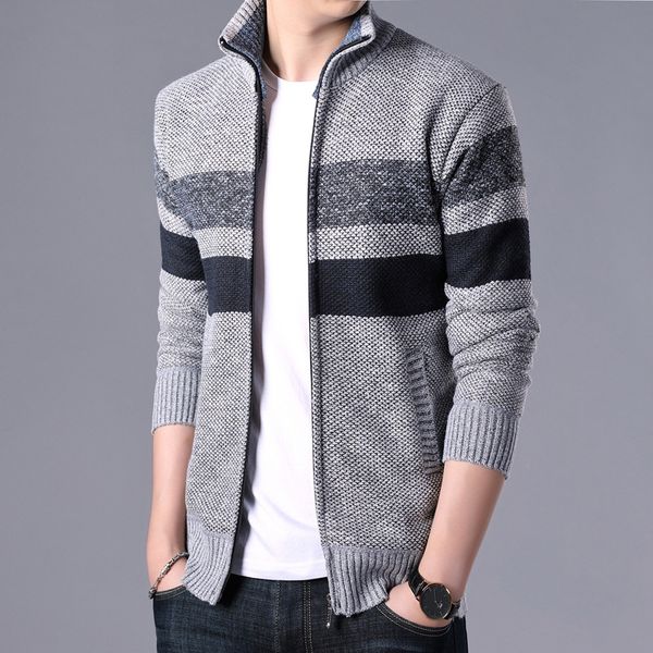 winter cardigan sweater men autumn warm streetwear fleece overcoat fashion striped stand collar pockets sweater male plus size, White;black
winter cardigan sweater men autumn warm streetwear fleece overcoat fashion striped stand collar pockets sweater male plus size, White;black