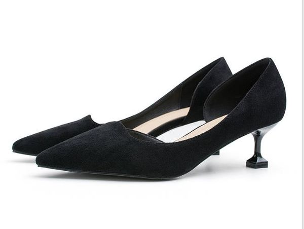 new women's high heels pumps bride party thick heel round toe leather high heel shoes for office lady women, Black
new women's high heels pumps bride party thick heel round toe leather high heel shoes for office lady women, Black