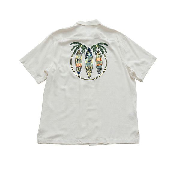 back embroidery men 100% silk short sleeve loose shirt us big size casual white "make life a long weekend, White;black
back embroidery men 100% silk short sleeve loose shirt us big size casual white "make life a long weekend, White;black