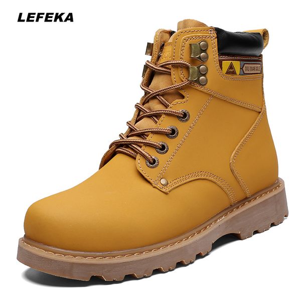 lefeka men shoes winter warm fur plush snow boots genuine leather british outdoor anti-slip motocycle ankle boots plus size 46, Black
lefeka men shoes winter warm fur plush snow boots genuine leather british outdoor anti-slip motocycle ankle boots plus size 46, Black