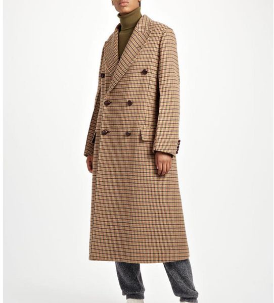 england style wool blends jackets female gas field silhouette double-breasted wool plaid extra long woolen coat wq2509, Black
england style wool blends jackets female gas field silhouette double-breasted wool plaid extra long woolen coat wq2509, Black