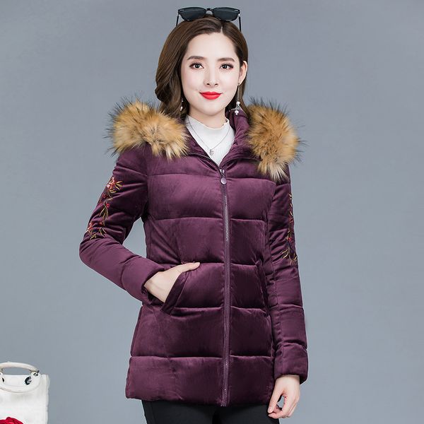 simple short fashion gold velvet warm cotton coat 2019 new style korean-style fur collar hooded long sleeve versatile cotton-pad, Blue;black
simple short fashion gold velvet warm cotton coat 2019 new style korean-style fur collar hooded long sleeve versatile cotton-pad, Blue;black