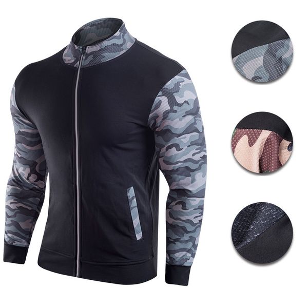 men jacket hoodies coat quick dry sportswear running gym black with camouflage sleeve fitness outdoor fitting sport outerwear, Black;red
men jacket hoodies coat quick dry sportswear running gym black with camouflage sleeve fitness outdoor fitting sport outerwear, Black;red