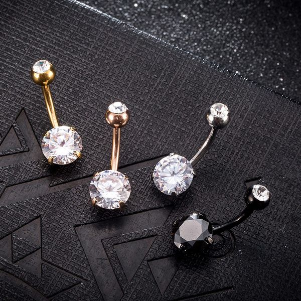 2019 new fashion zircon lounger medical stainless steel belly button rings navel ring women body jewelry piercing, Black
2019 new fashion zircon lounger medical stainless steel belly button rings navel ring women body jewelry piercing, Black