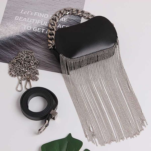 waist belt bag women long metal chain tassel fanny waist packs fashion black pu leather phone purse chest shoulder bags, Black;brown
waist belt bag women long metal chain tassel fanny waist packs fashion black pu leather phone purse chest shoulder bags, Black;brown