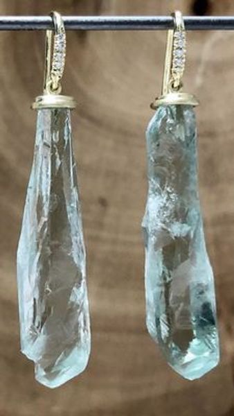 light luxury long section irregular modeling gold drop earrings light blue crystal anniversary wedding women's jewelry, Silver
light luxury long section irregular modeling gold drop earrings light blue crystal anniversary wedding women's jewelry, Silver