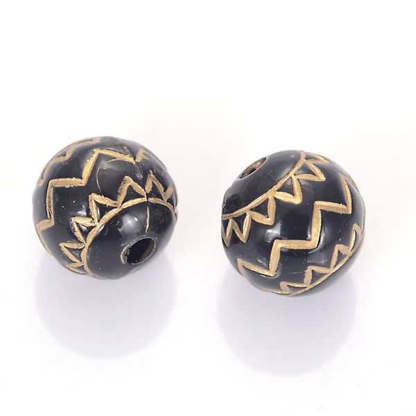 200 pcs/lot 10mm vintage inspired ethnic acrylic antique design stripe round spacer beads for diy jewelry making accessories, Black
200 pcs/lot 10mm vintage inspired ethnic acrylic antique design stripe round spacer beads for diy jewelry making accessories, Black