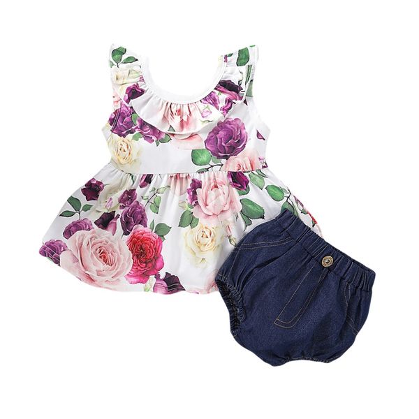 2020 baby summer clothing infant kids 0-3y baby girl floral 2pcs set floral ruffled bottoms colorful clothes outfits, White
2020 baby summer clothing infant kids 0-3y baby girl floral 2pcs set floral ruffled bottoms colorful clothes outfits, White