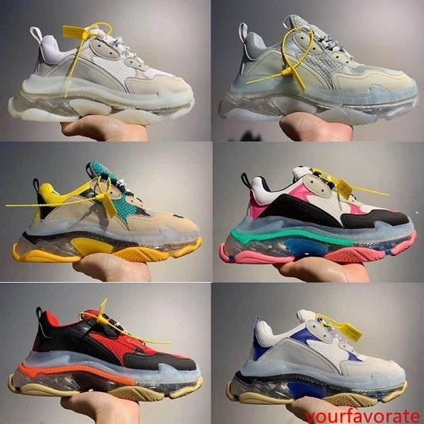 men vintage shoes designer trainers triple s clear sole real leather calfskin luxury women lace-up running platform sneakers with box 
men vintage shoes designer trainers triple s clear sole real leather calfskin luxury women lace-up running platform sneakers with box