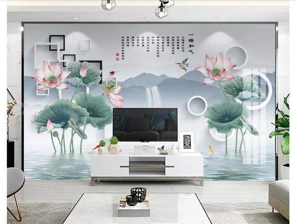 3d wallpapers custom p mural wall paper new chinese-style hand-painted lotus squid 3d stereo tv background wall papel de parede
3d wallpapers custom p mural wall paper new chinese-style hand-painted lotus squid 3d stereo tv background wall papel de parede