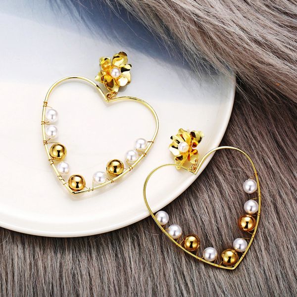 diezi baroque fashion imitation pearl heart dangle drop earrings for women ladies beads flower earrings 2020 new pendientes, Silver
diezi baroque fashion imitation pearl heart dangle drop earrings for women ladies beads flower earrings 2020 new pendientes, Silver
