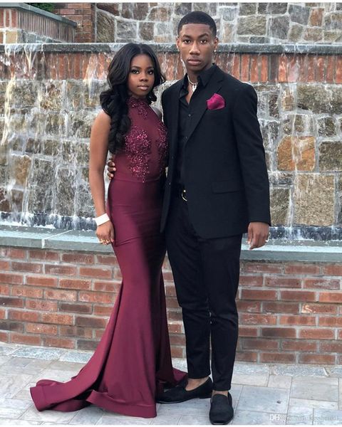 2019 mermaid high-neck prom dresses sheer bead lace appliques evening gowns long cocktail party ball dress formal gown custom made, Black
2019 mermaid high-neck prom dresses sheer bead lace appliques evening gowns long cocktail party ball dress formal gown custom made, Black