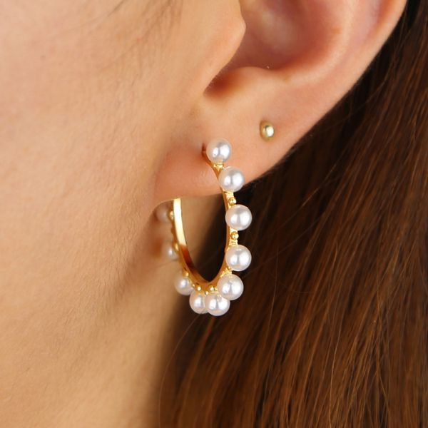 2019 autum gold color piercing hoop earrings pearl beads decoration for women girls charm delicate jewelry minimal earrings, Golden;silver
2019 autum gold color piercing hoop earrings pearl beads decoration for women girls charm delicate jewelry minimal earrings, Golden;silver